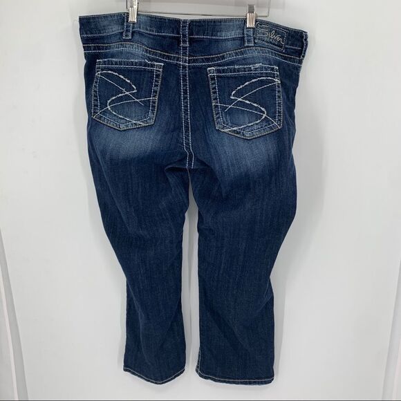 Silver Santorini Capri Thick Stitch Jeans - Picture 5 of 8